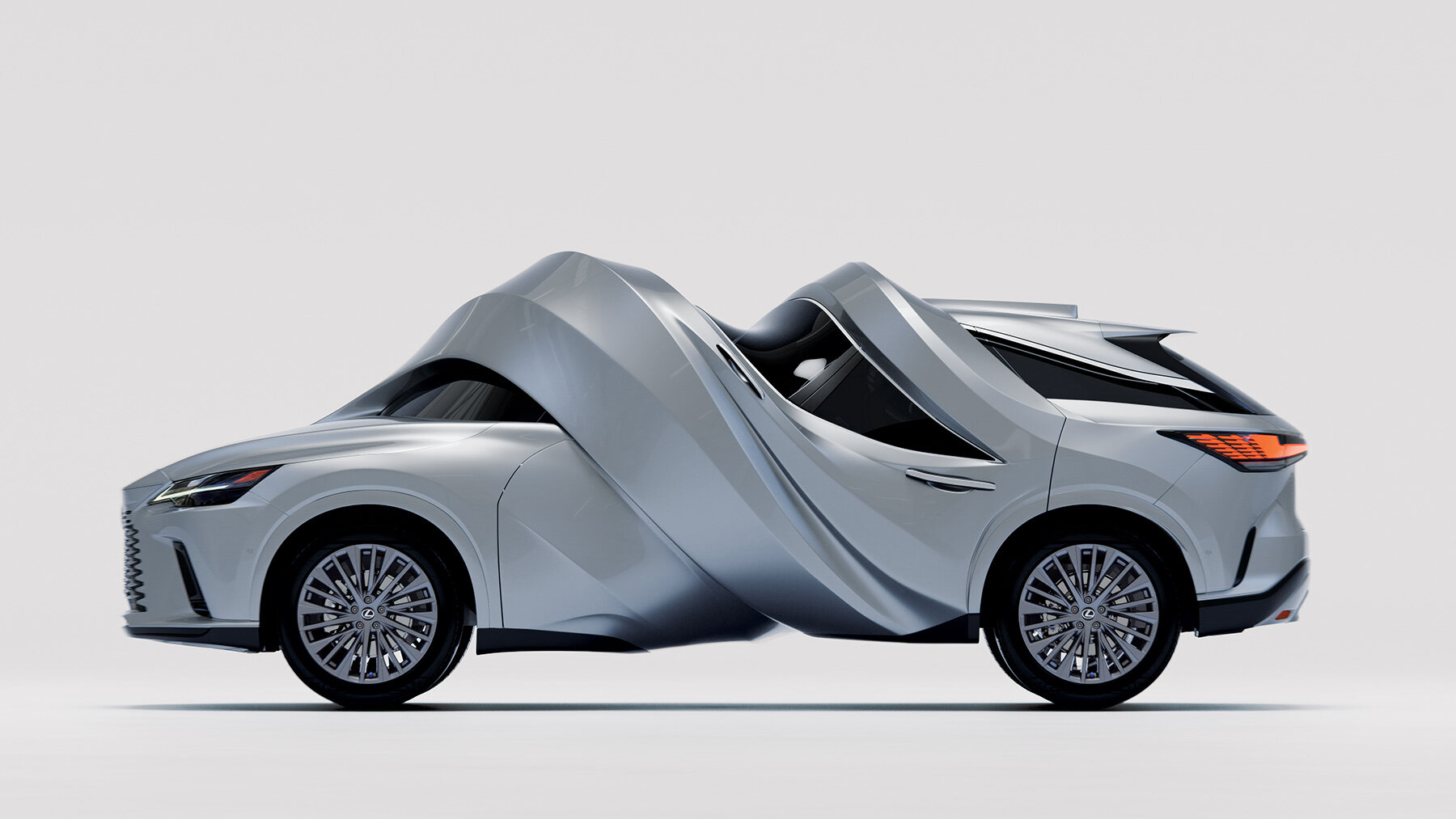 MSCHF Bends and Twists Lexus Cars into Surreal Full-Scale Sculptures